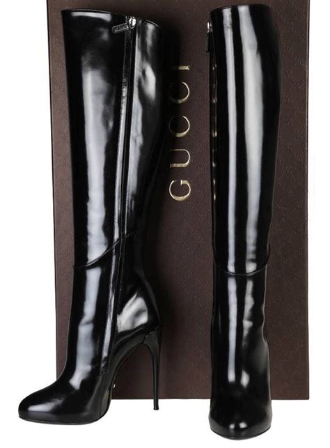 gucci stiletto platform boots|Gucci boots suede.